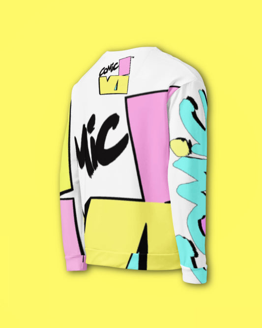 VI Comic Collector’s Edition sweatshirt side view