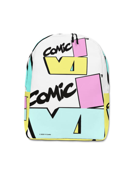 Durable VI Comic logo canvas bag with bold print